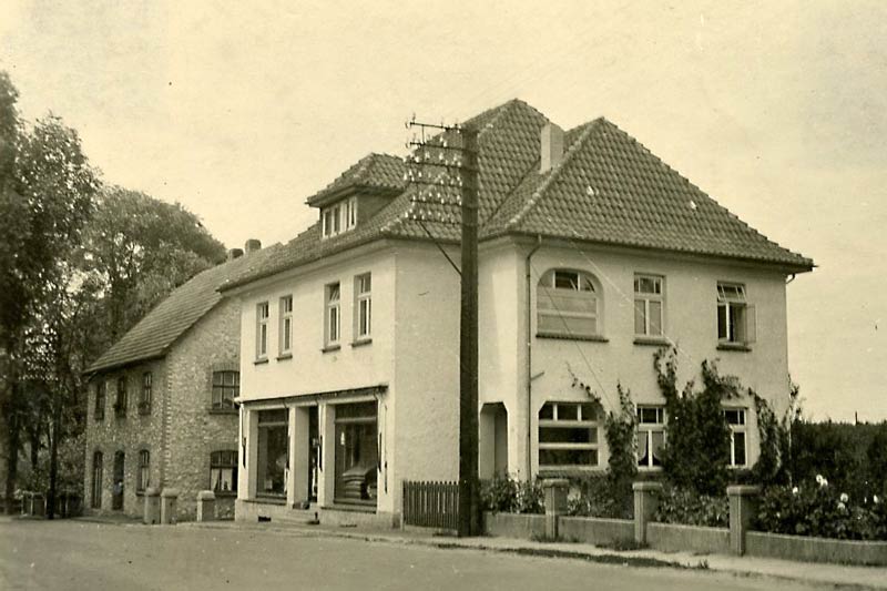 Der Betrieb an der Hauptstraße in den 40er Jahren